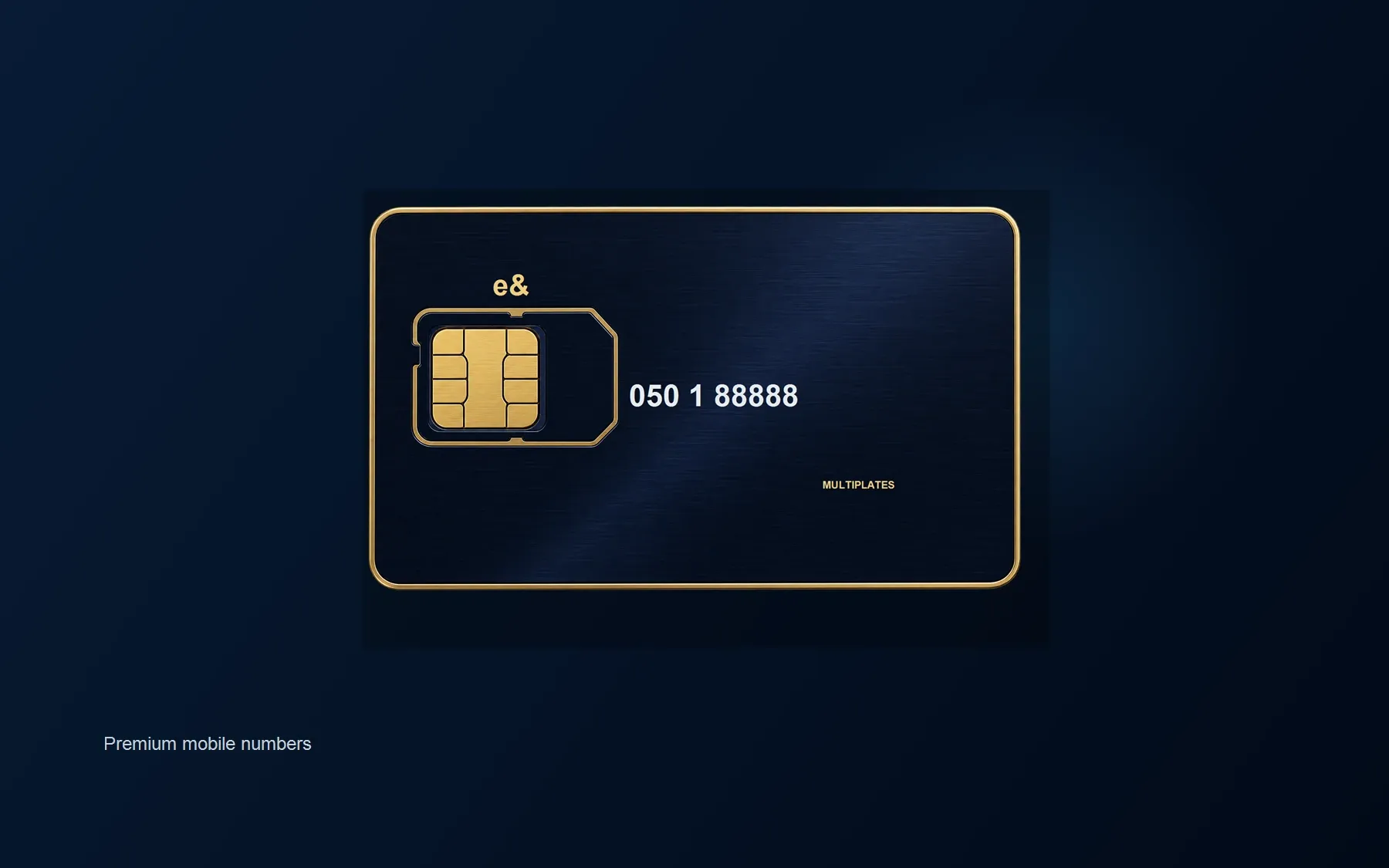 Премиальная SIM-карта e& с мобильным номером 050 1 88888
